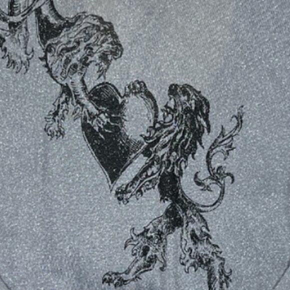 Faith Connexion Silver/Gray Top | Size M - Picture 3 of 4